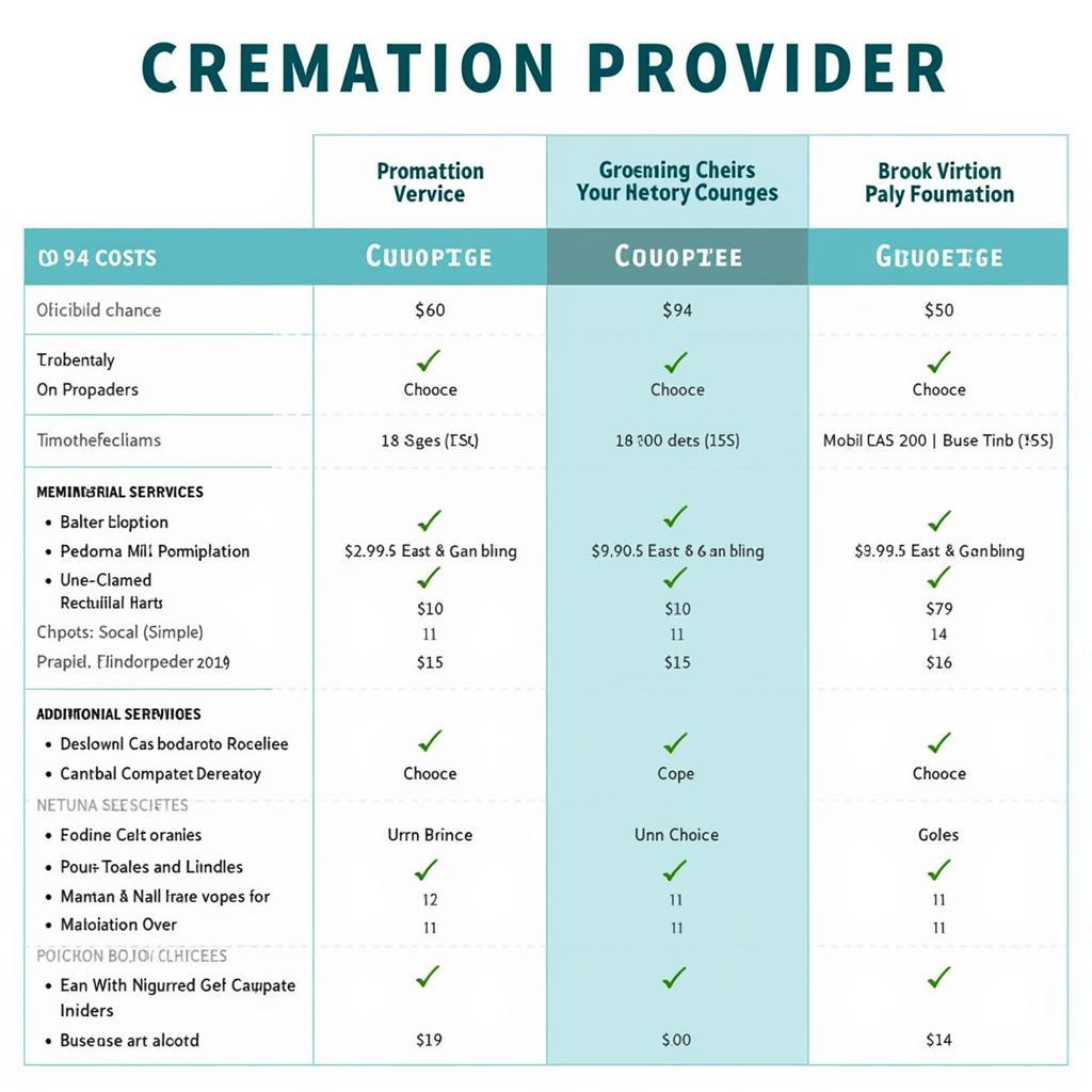 Comparing Cremation Costs and Services