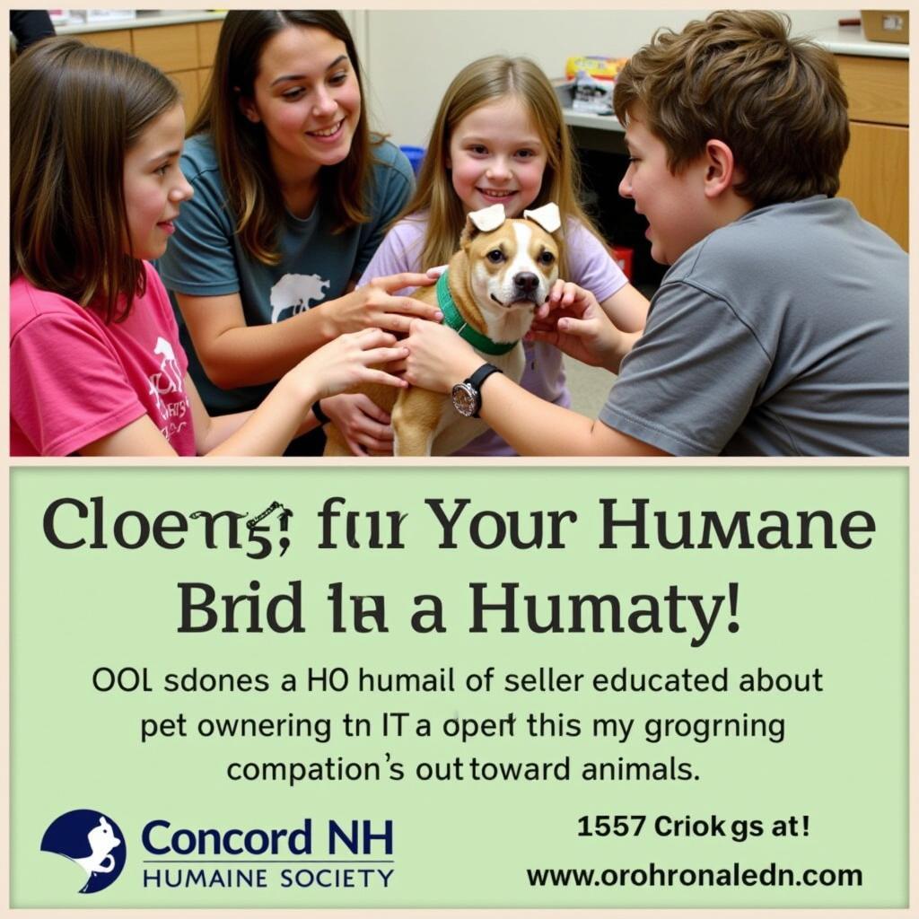 Concord NH Humane Society Humane Education Program