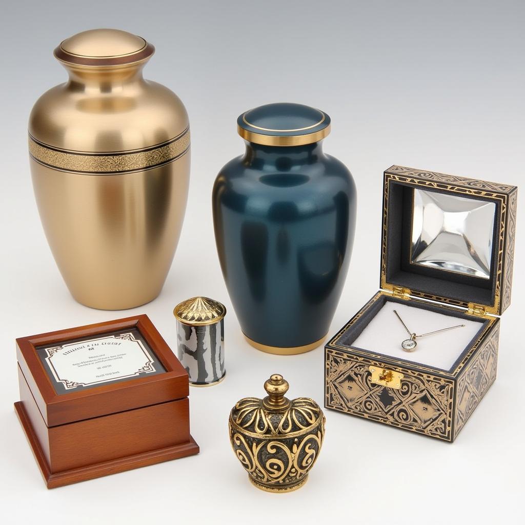 Various Urns Available at the Cremation Society of Los Angeles