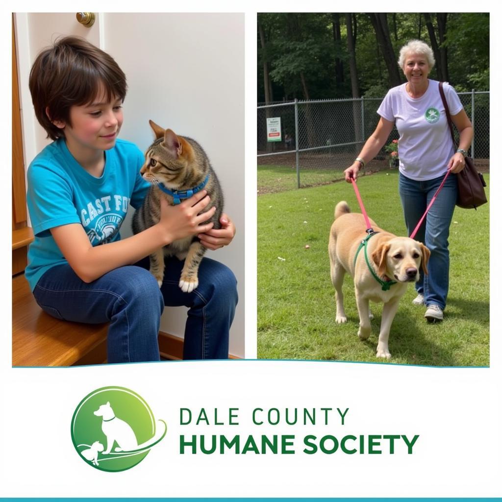 Volunteers at the Dale County Humane Society