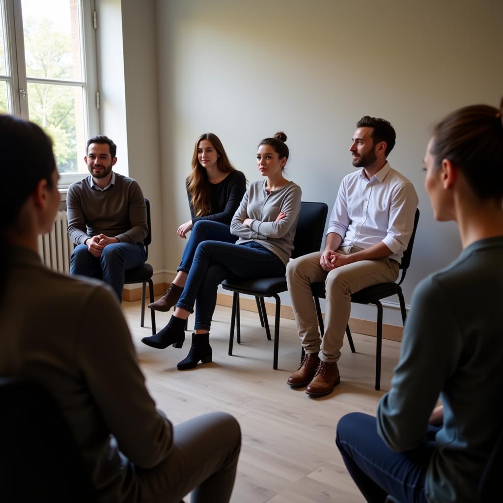 Active listening and respectful dialogue within the Daphne Rosen Cafe Society.