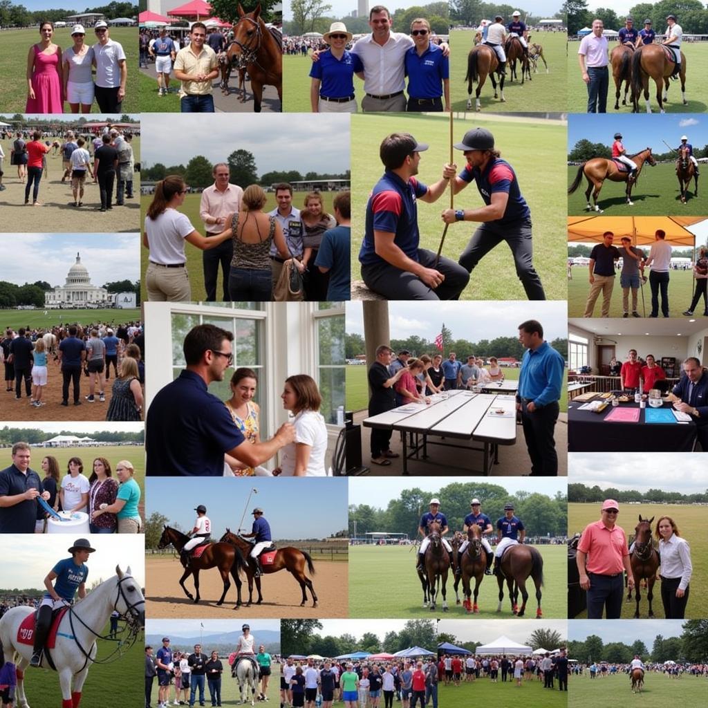 DC Polo Society Community Engagement: Photos illustrating the DC Polo Society's involvement in community events and outreach programs.