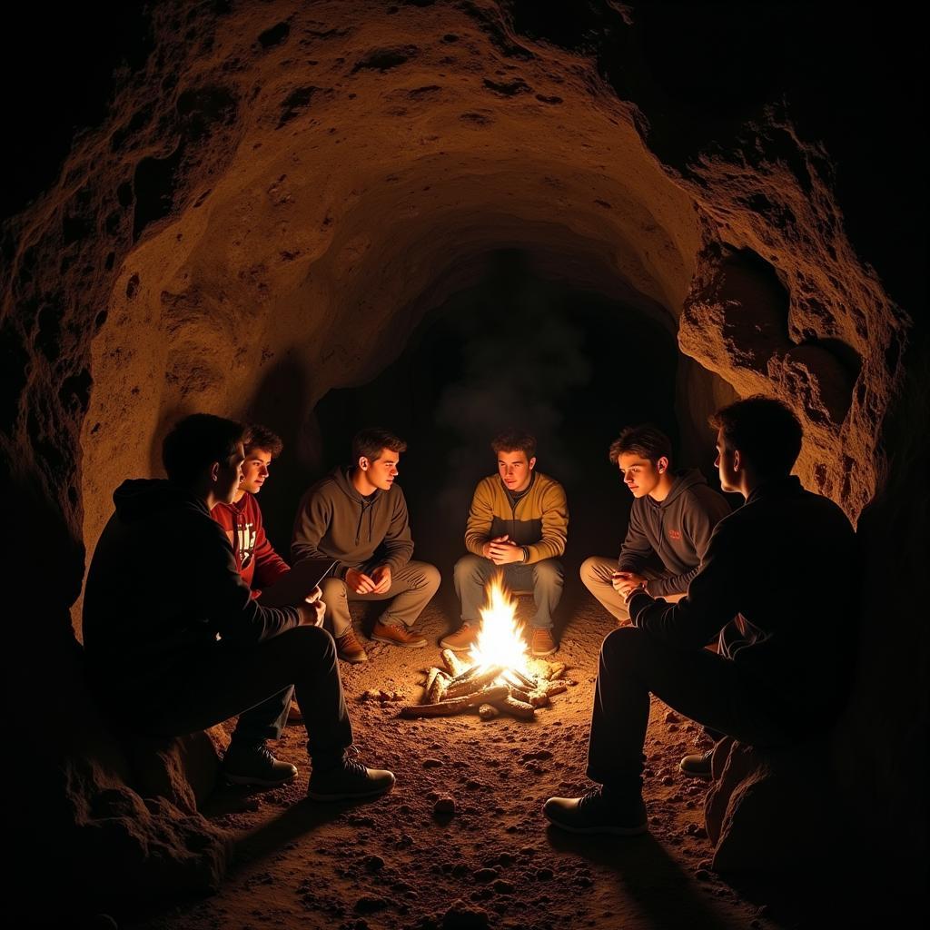 Dead Poets Society Cave Meeting