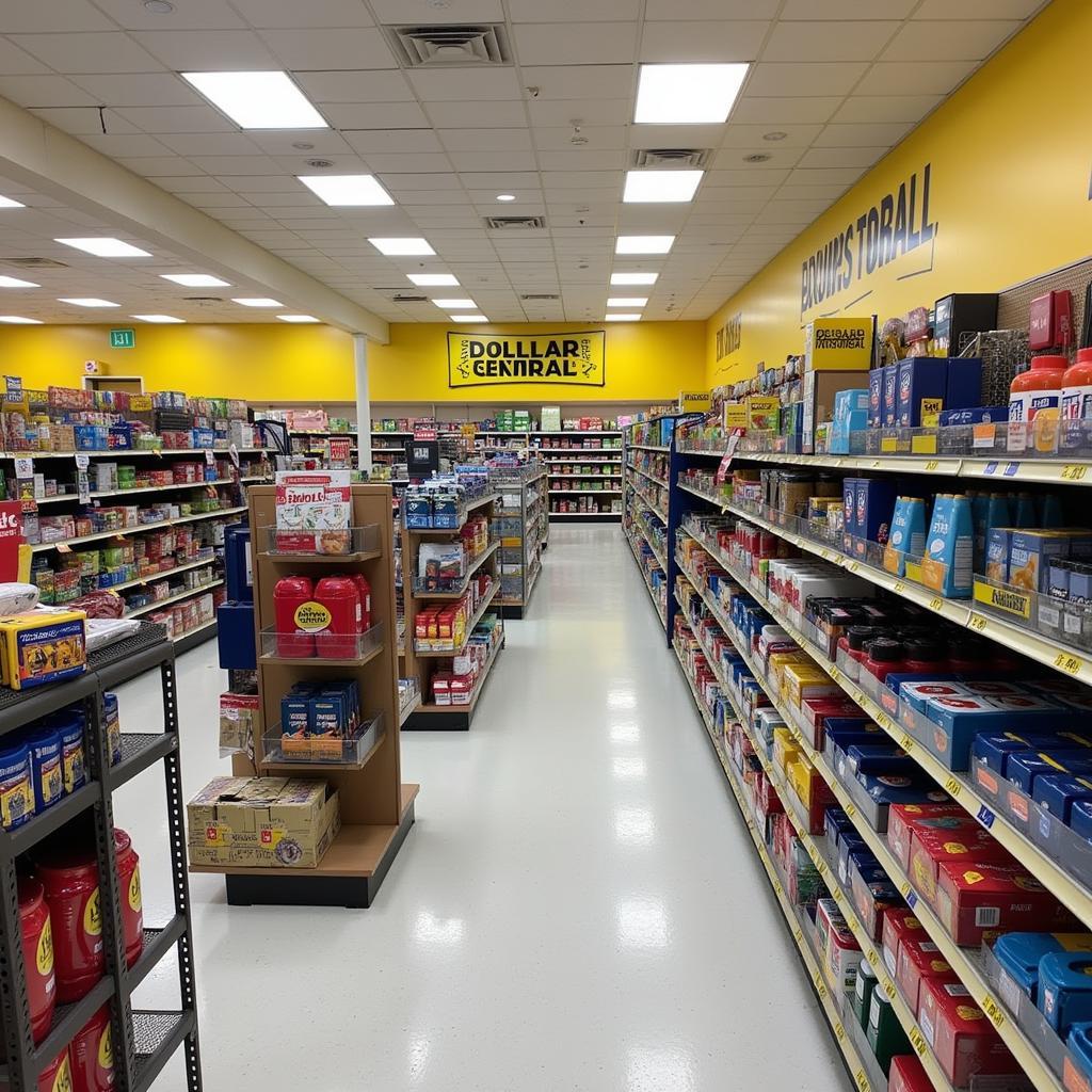 Dollar General Interior in Society Hill, SC