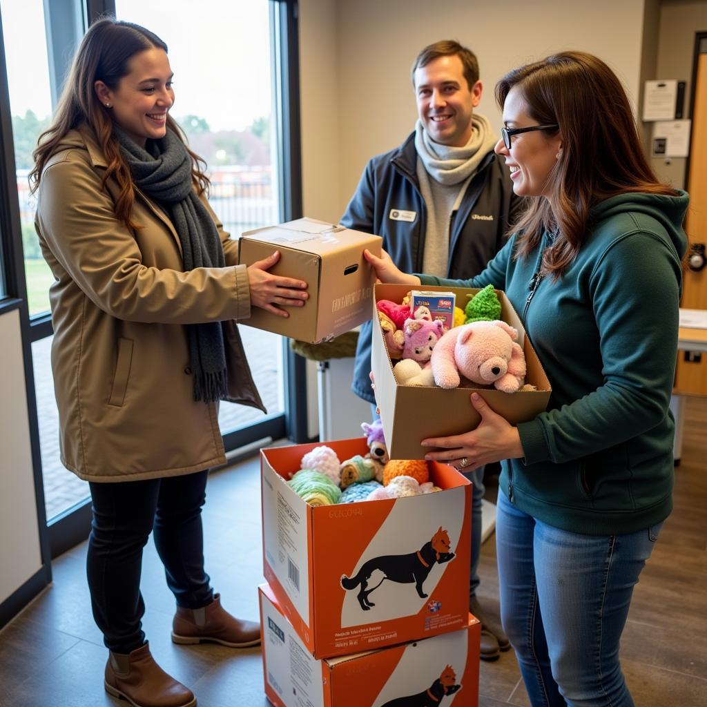 Donating Supplies to Local Humane Society