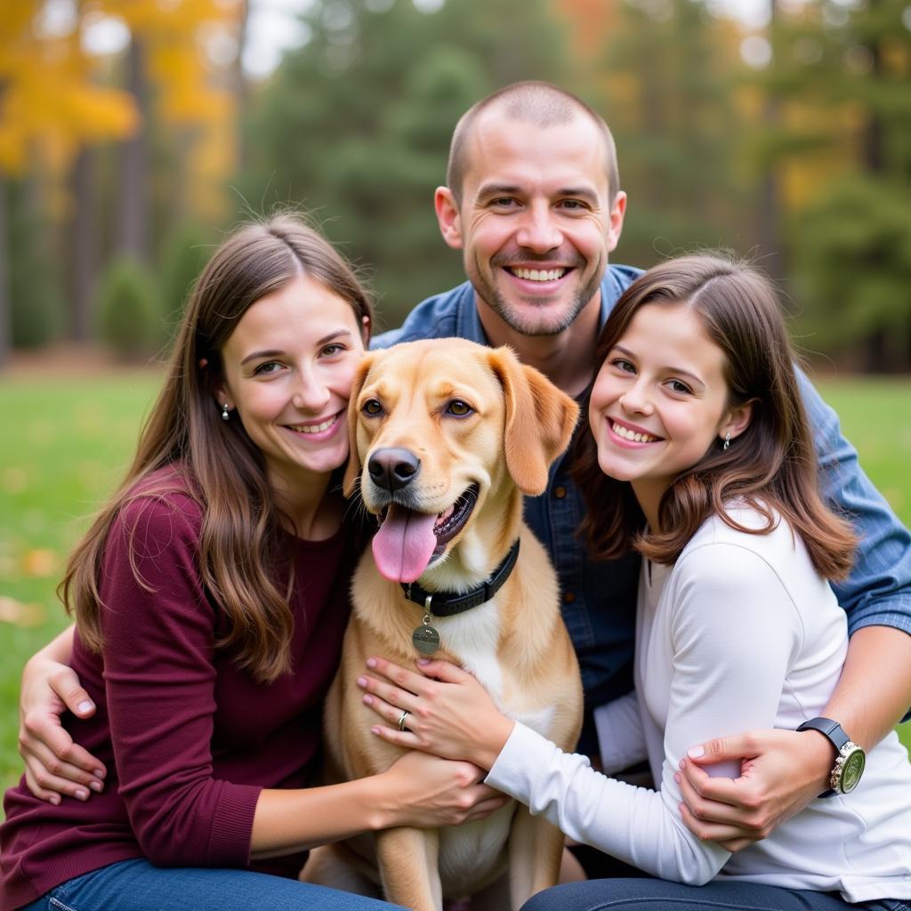 Duluth MN Humane Society Adopted Dog with Family