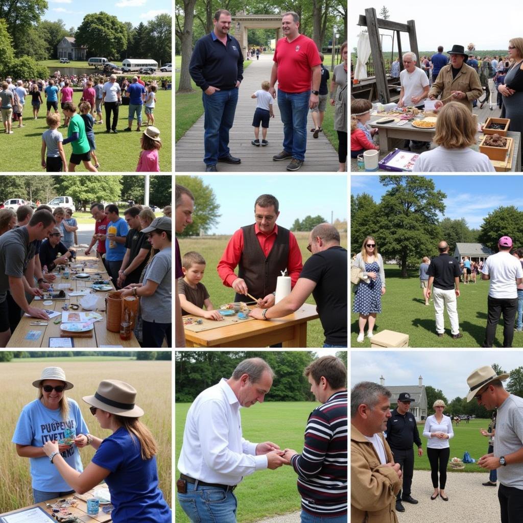 Community members participating in an Eastham Historical Society event, fostering connections and celebrating local heritage.