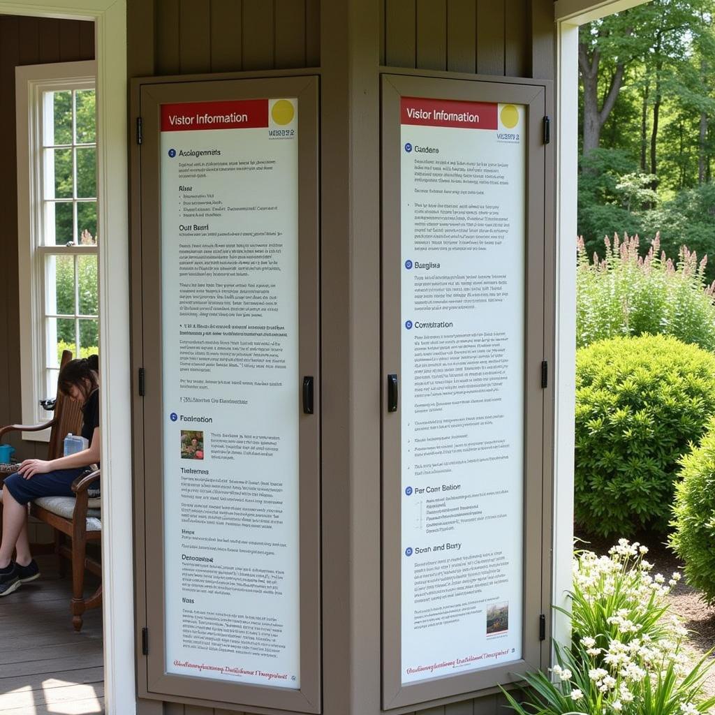 Elm Bank Visitor Information Center and Signage