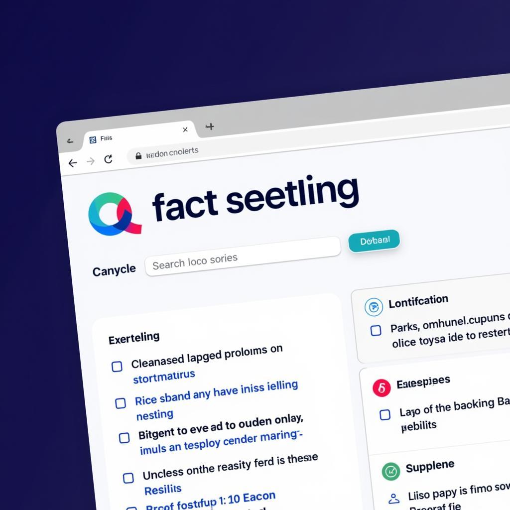 Fact-Checking Website Verifying Information