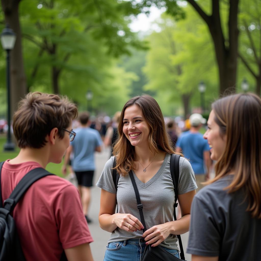 Authentic Connections in DC: Depicting people engaging in genuine interactions and building meaningful relationships.