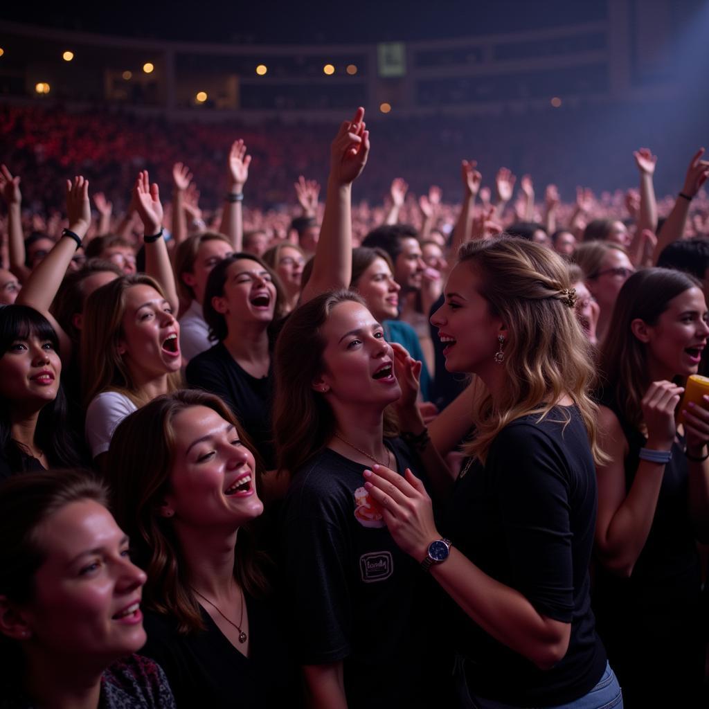 Fans Singing Along at Taylor Swift Concert