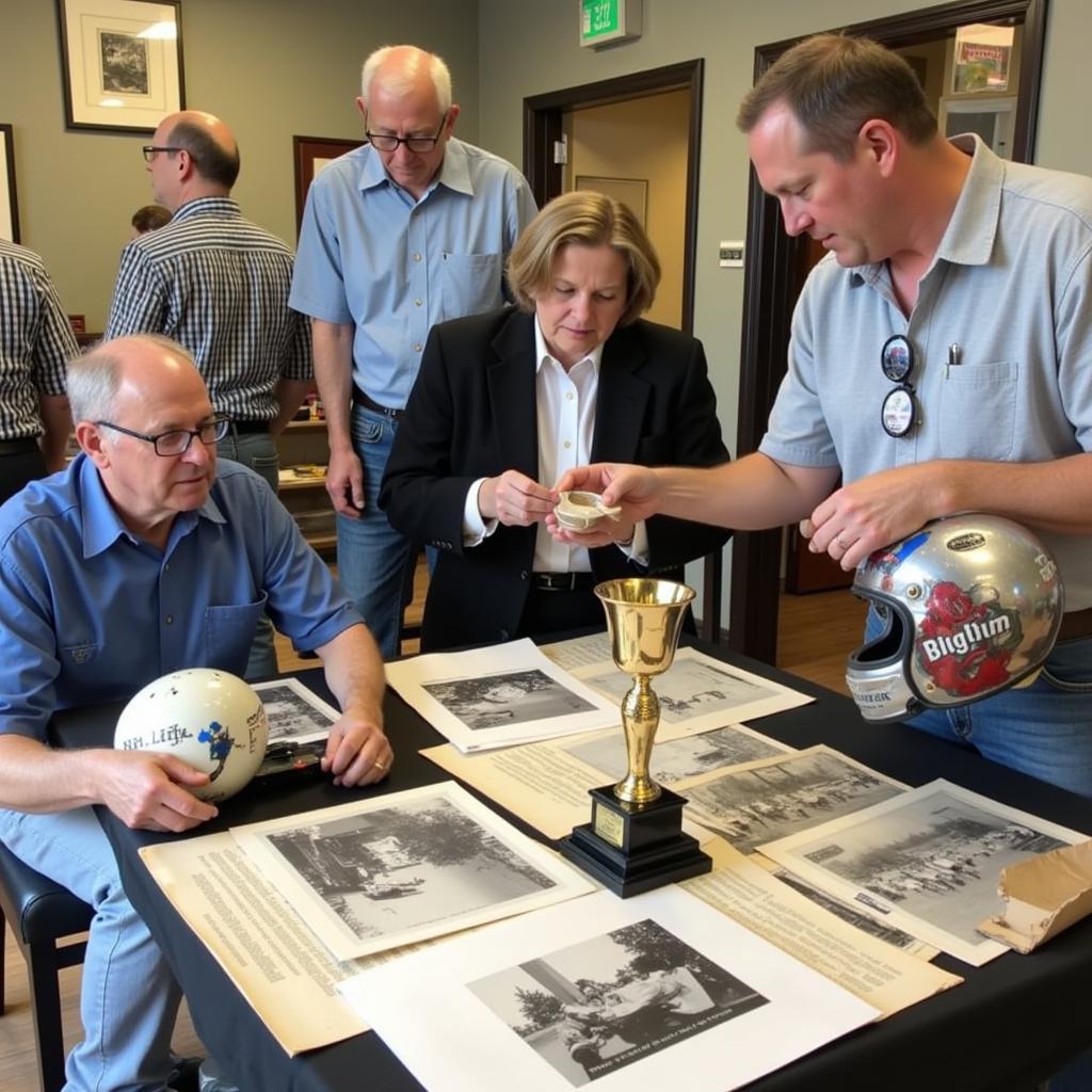 Flemington Speedway Historical Society Members at Work