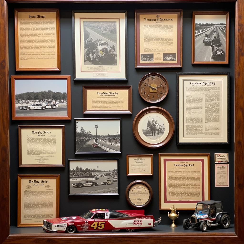 Flemington Speedway Memorabilia Display