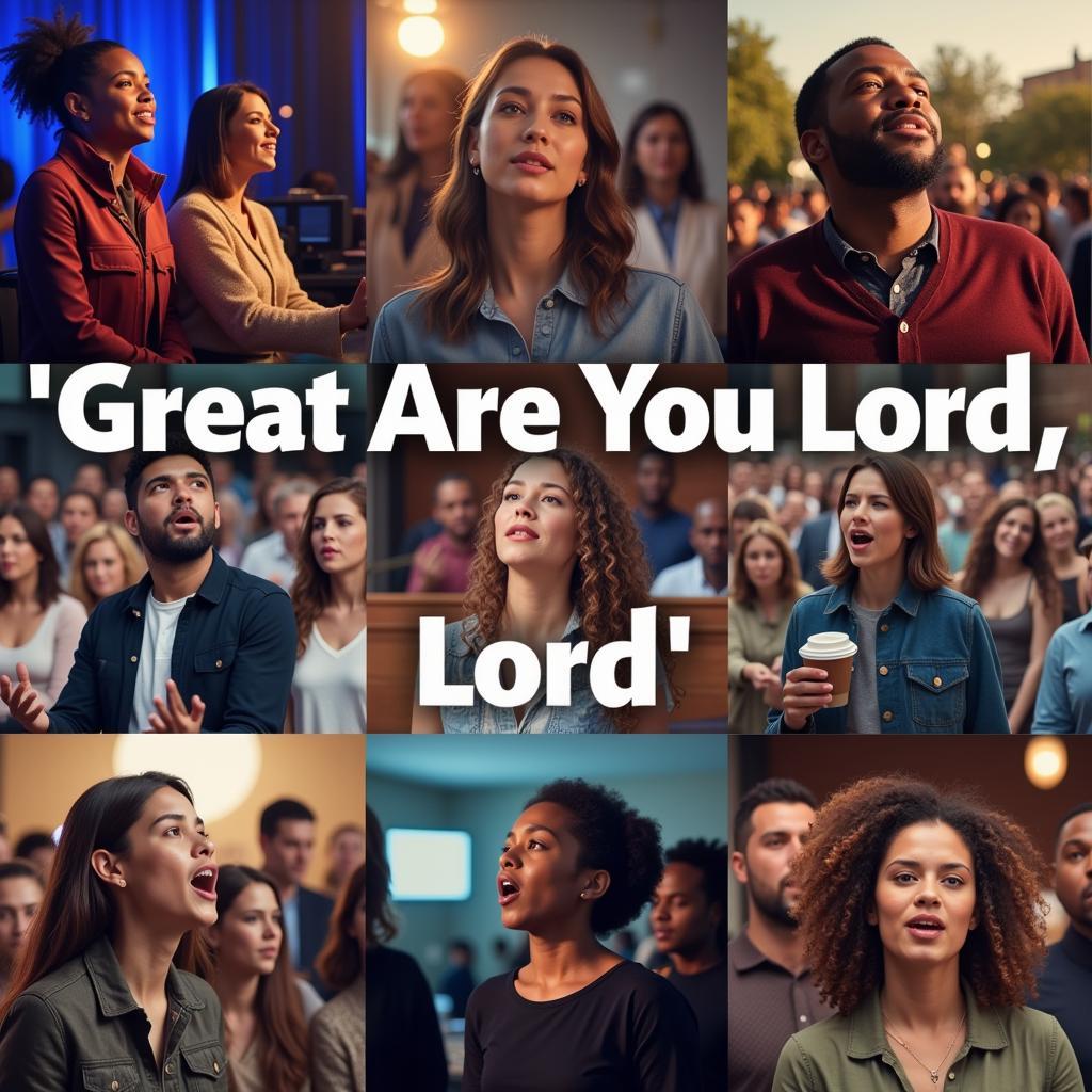 Global Community United in Song - "Great Are You Lord"