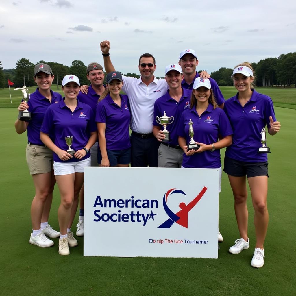 Golfers Celebrating Success at American Cancer Society Tournament