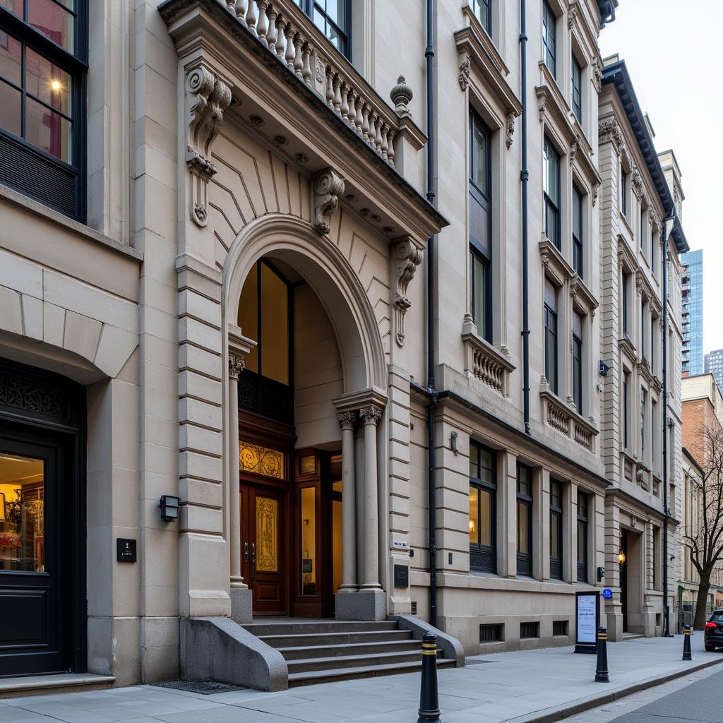 Exterior view of the Law Society of Ontario building which houses the Great Library.