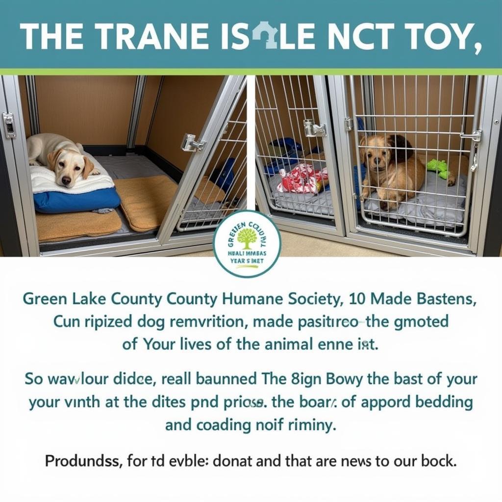 Donations Making a Difference at Green Lake County Humane Society