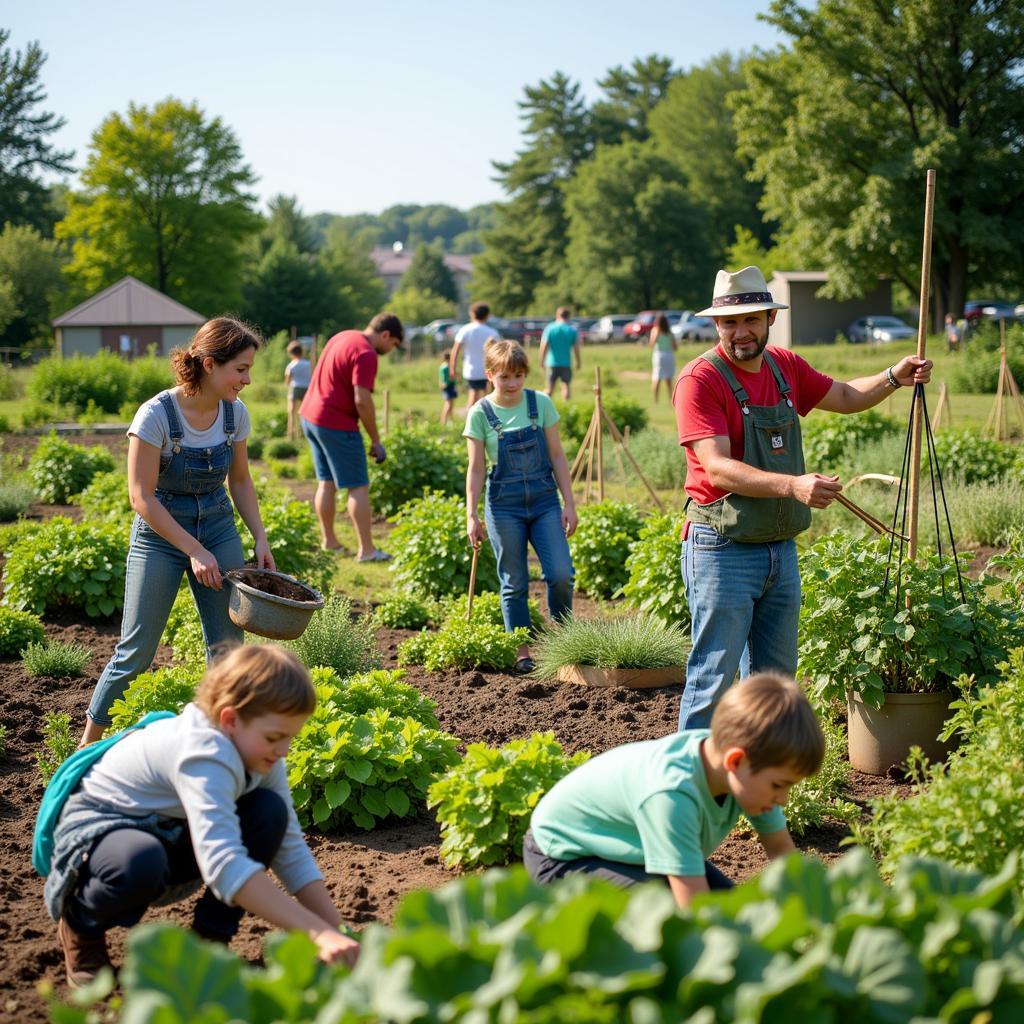 Community Garden Fostering Green Living