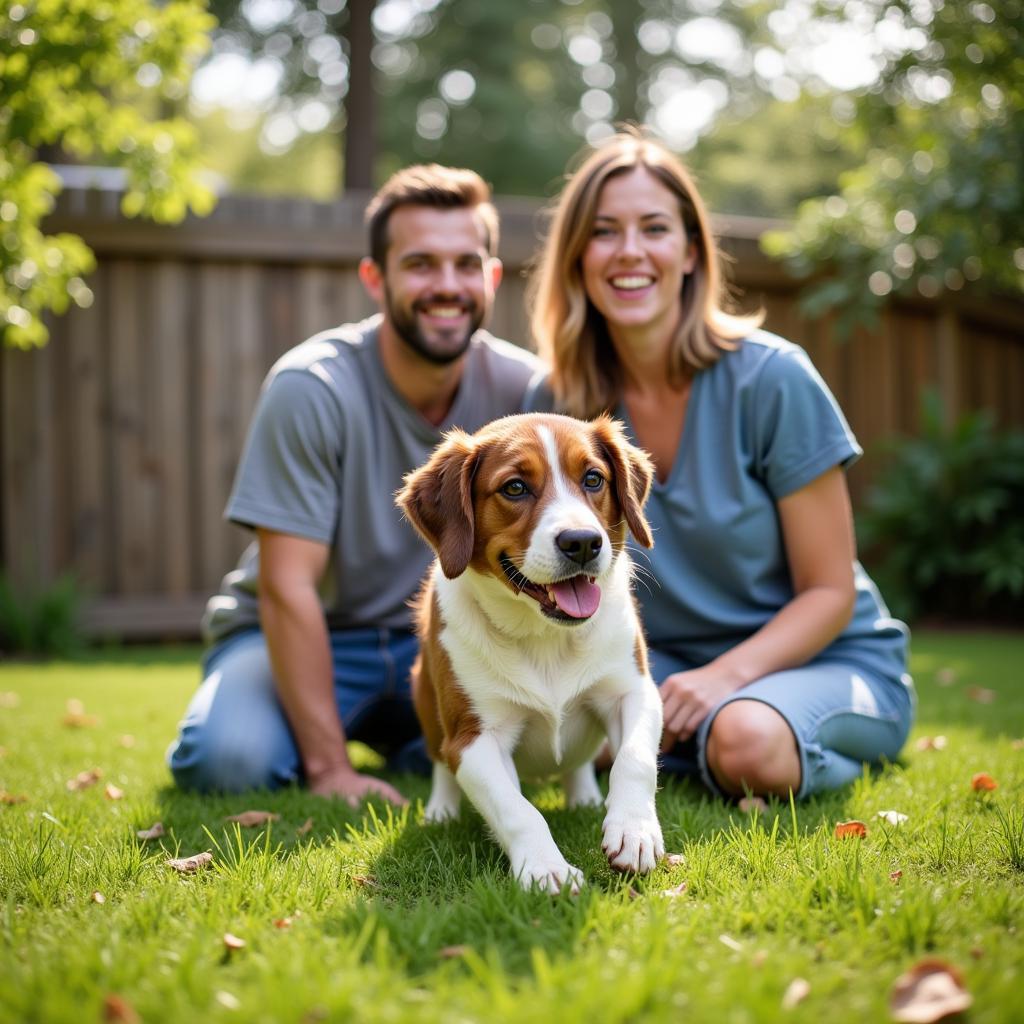 Happy Family with Adopted Pet from Cheboygan Humane Society