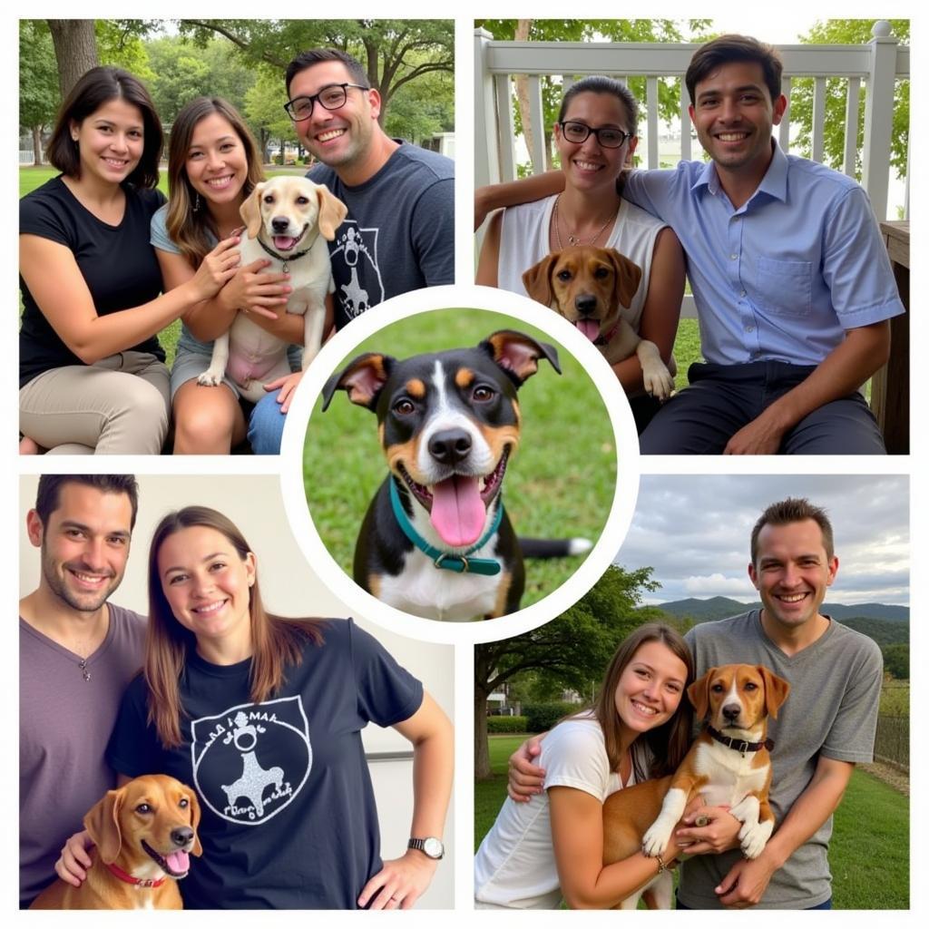 Happy adopters from the Hawaiian Humane Society