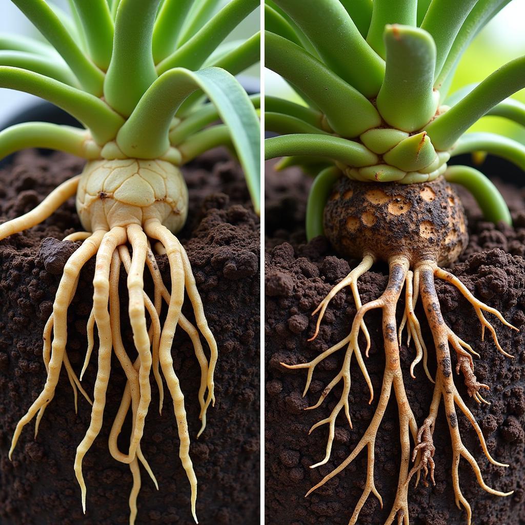 Healthy Succulent Roots