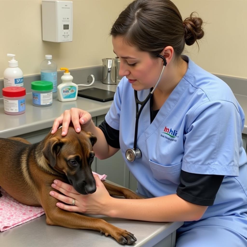 Veterinary care at the HHI Humane Society