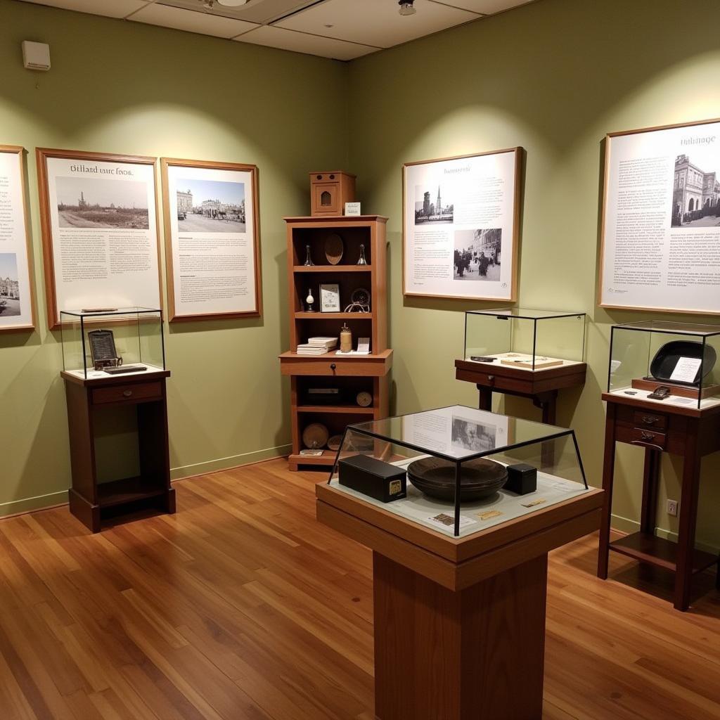 Hilliard Historical Society Interior Exhibit Display