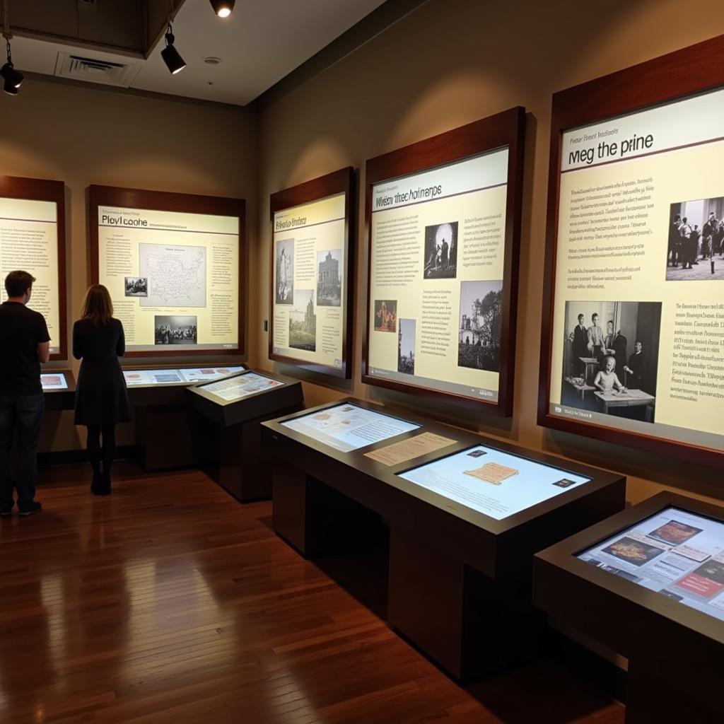 Interactive exhibits showcasing key events in Washington State history.