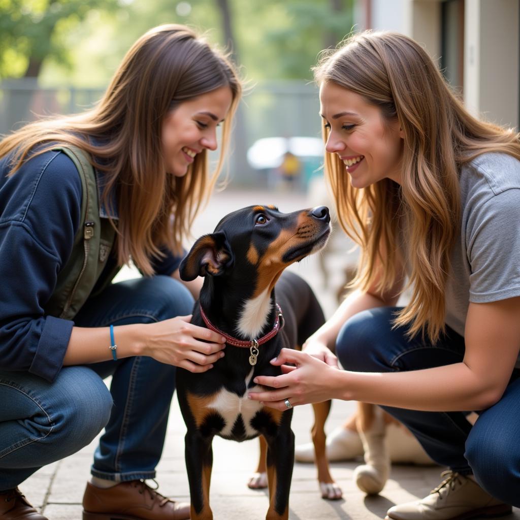 Volunteers at the Humane Society Bulloch County