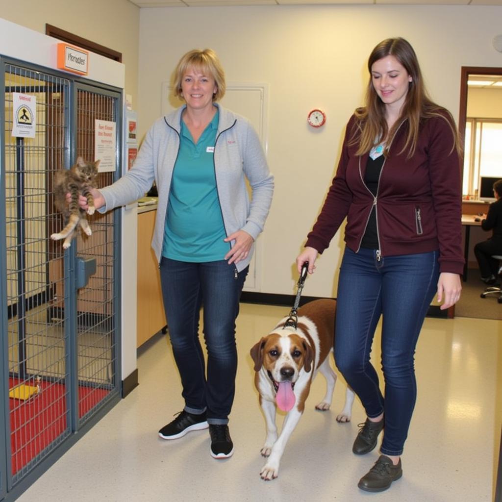 Volunteers at Humane Society Charles County