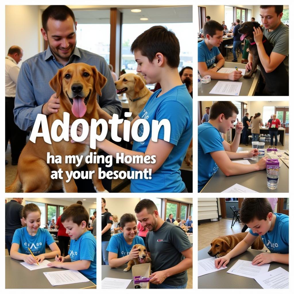 A successful adoption event at Humane Society Fredericksburg