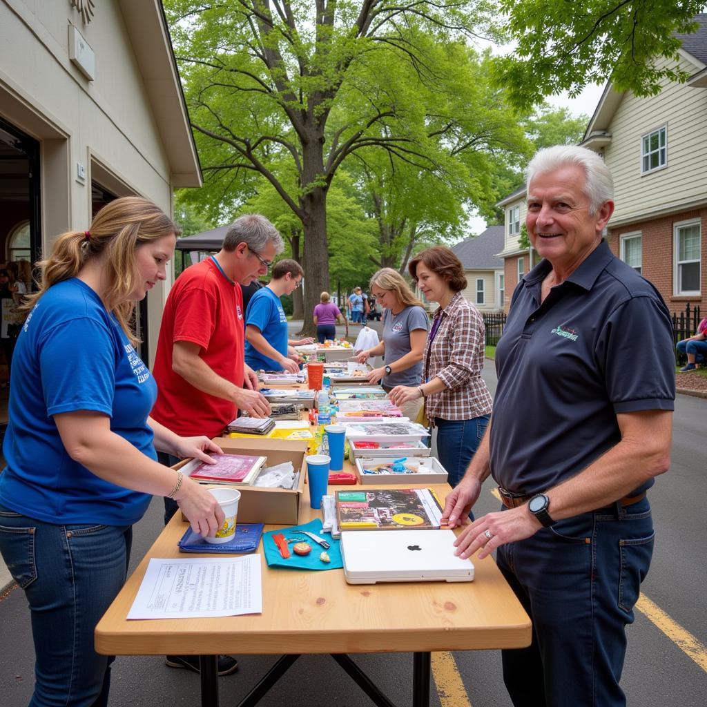 Community Support at a Humane Society Garage Sale