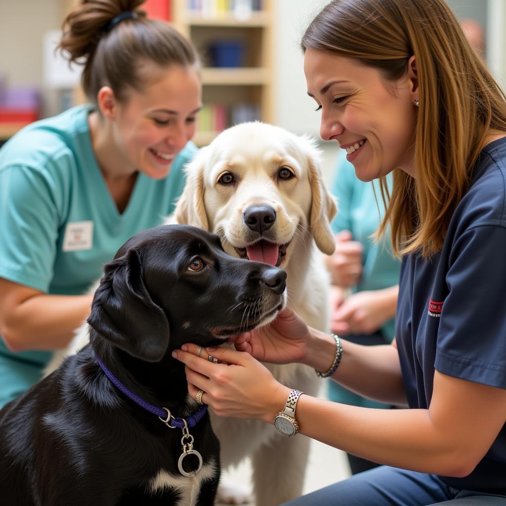 Volunteers Caring for Animals at the Hilton Head Humane Society