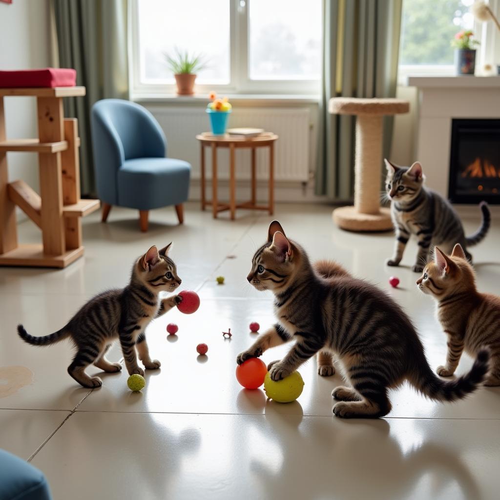 Cat Playtime at the Shelter