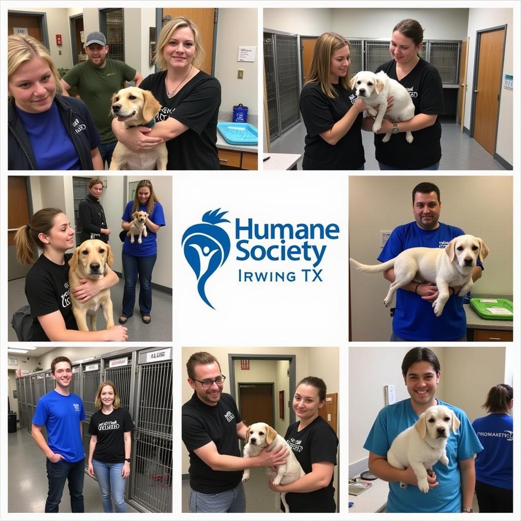 Volunteers at the Humane Society Irving TX making a difference