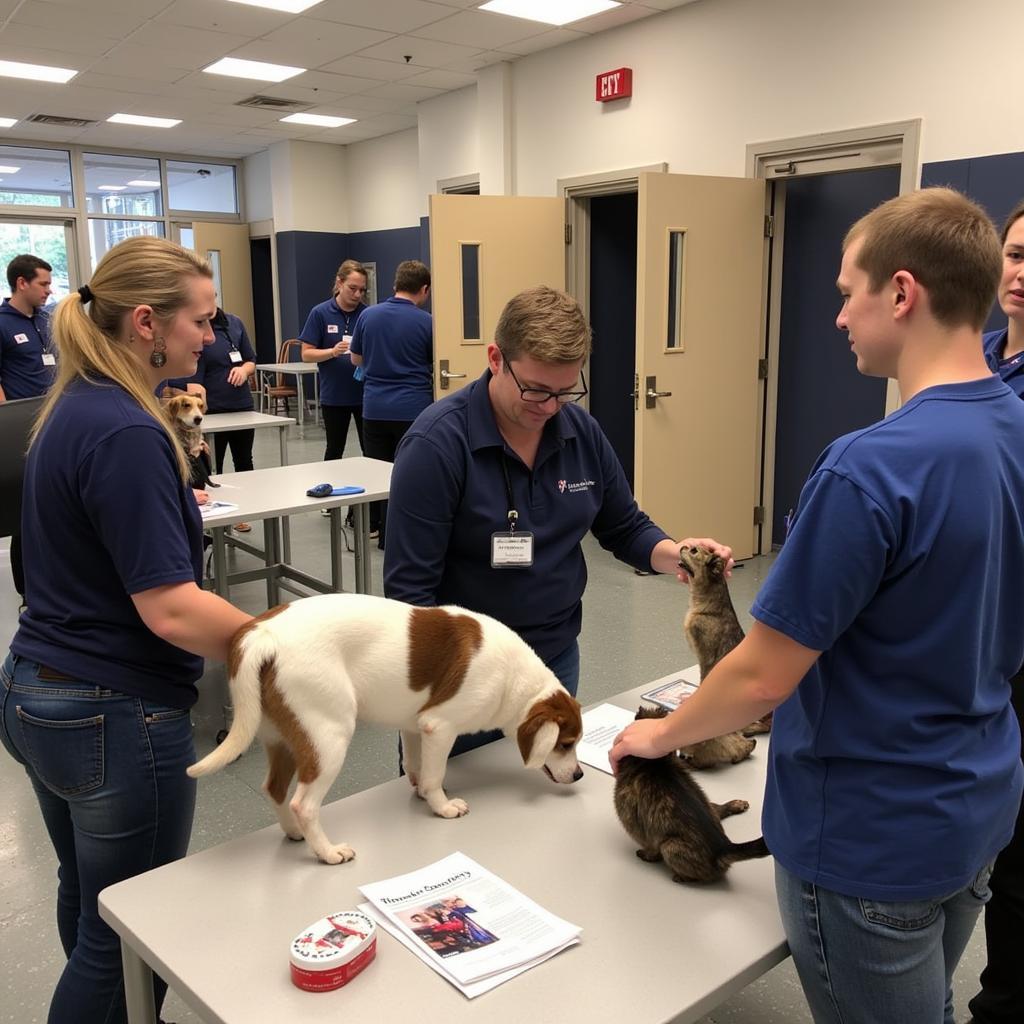 Volunteers at the Humane Society of Jackson County