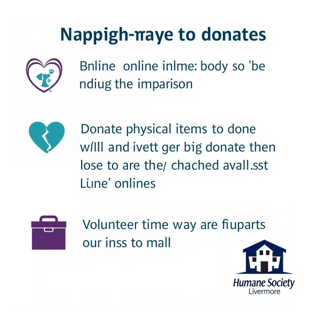 Humane Society Livermore Donation Options