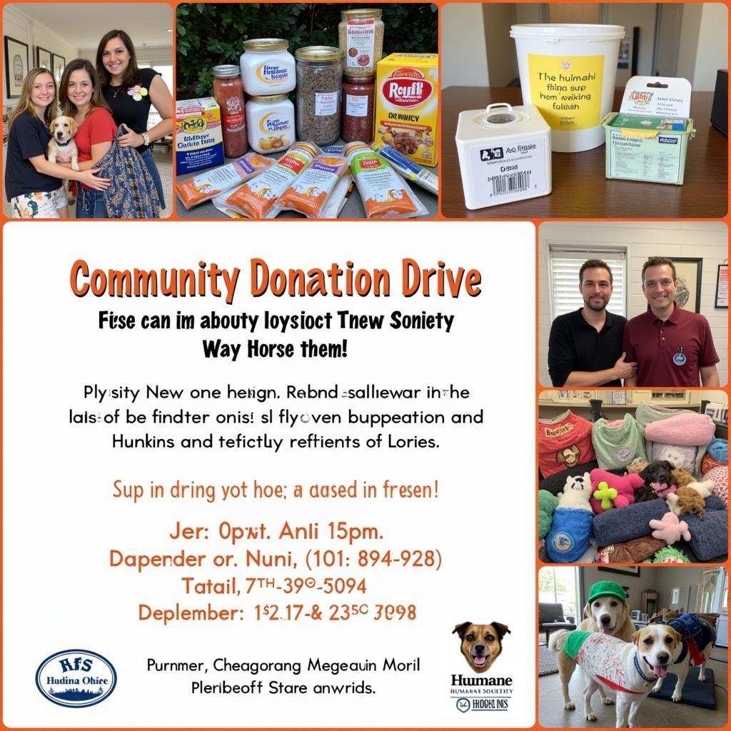 Community Donation Drive for Humane Society Medina Ohio