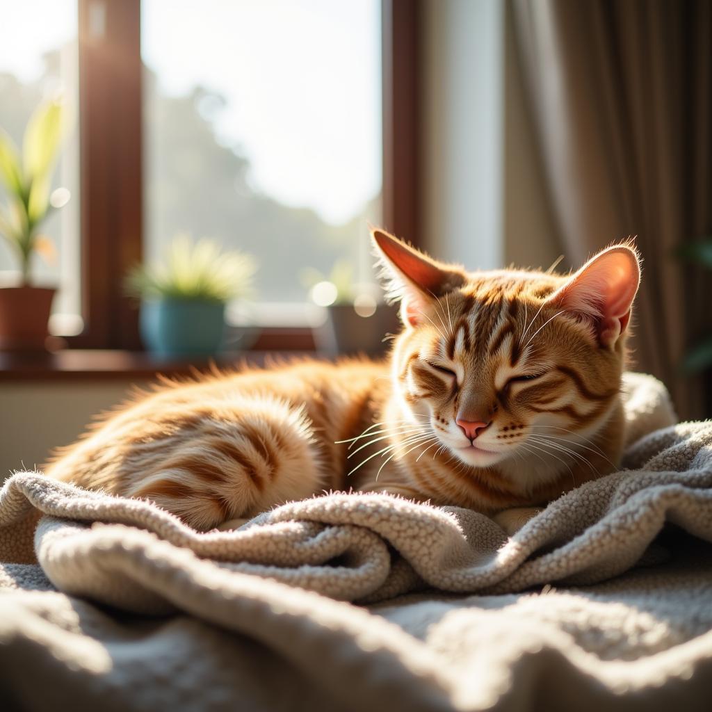 Adopted Cat Settling In at New Home