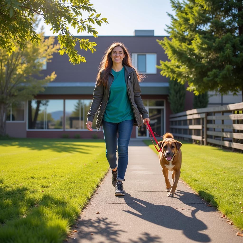 Humane Society St Helens Oregon Volunteer Dog Walking