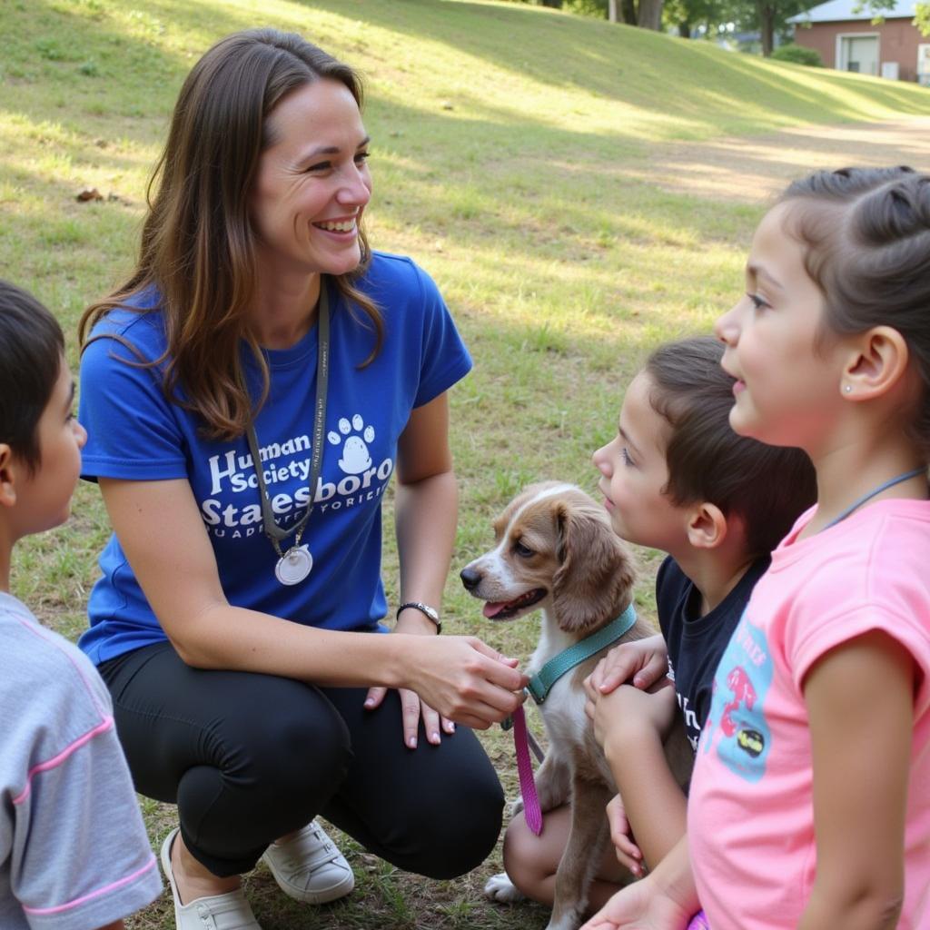 Humane Society of Statesboro Educates Children about Animal Welfare