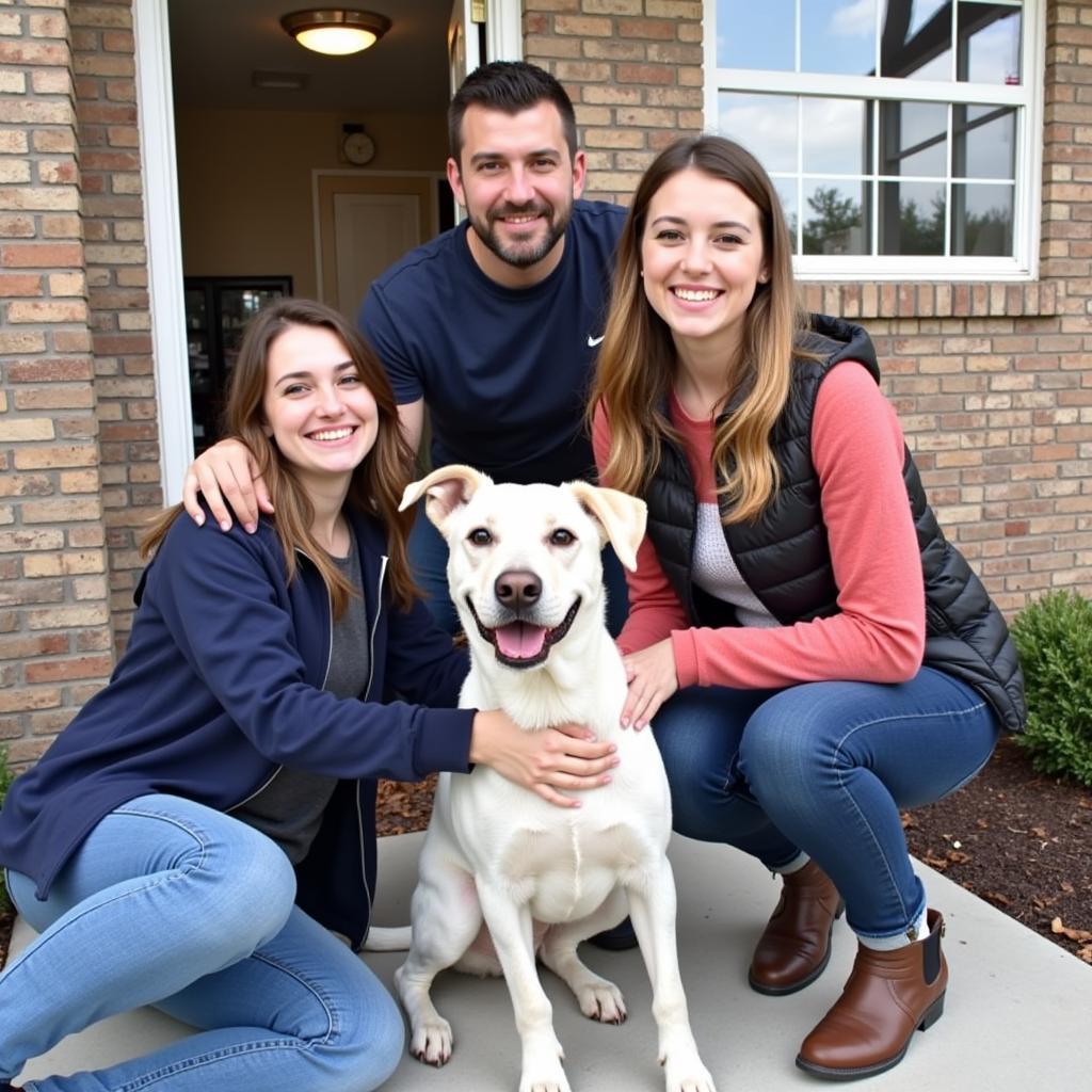 Happy Family Adopts Dog from Stevens Point Humane Society