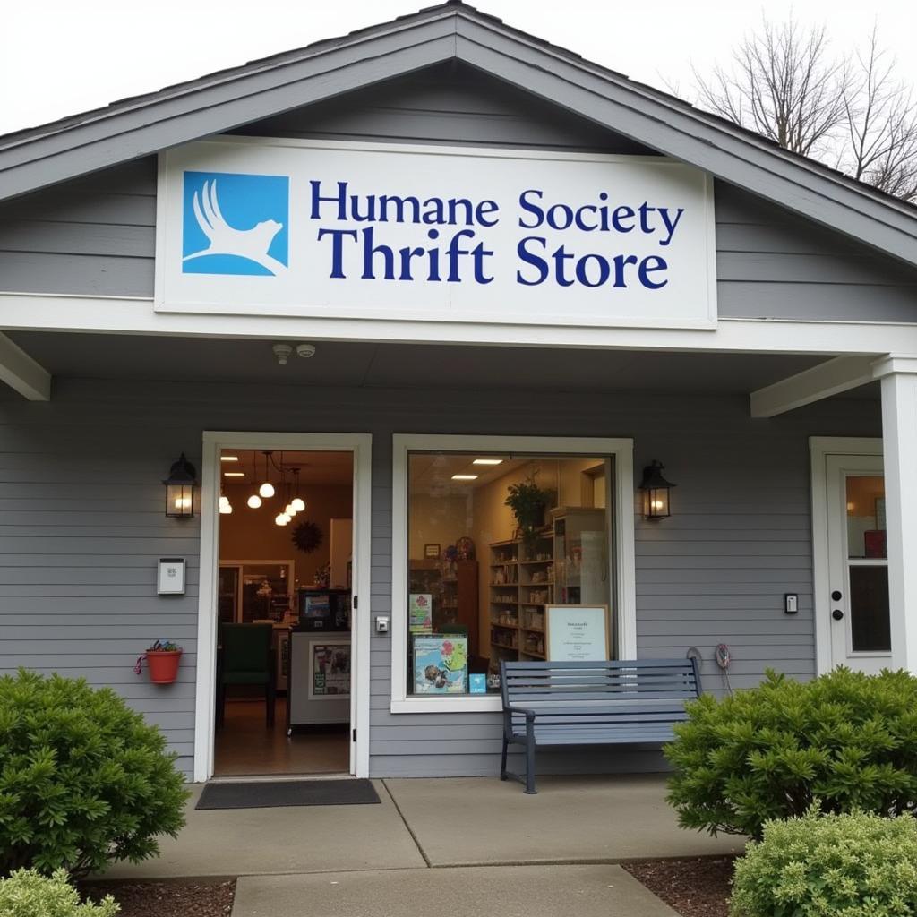 Exterior of the Humane Society Thrift Store Bellingham