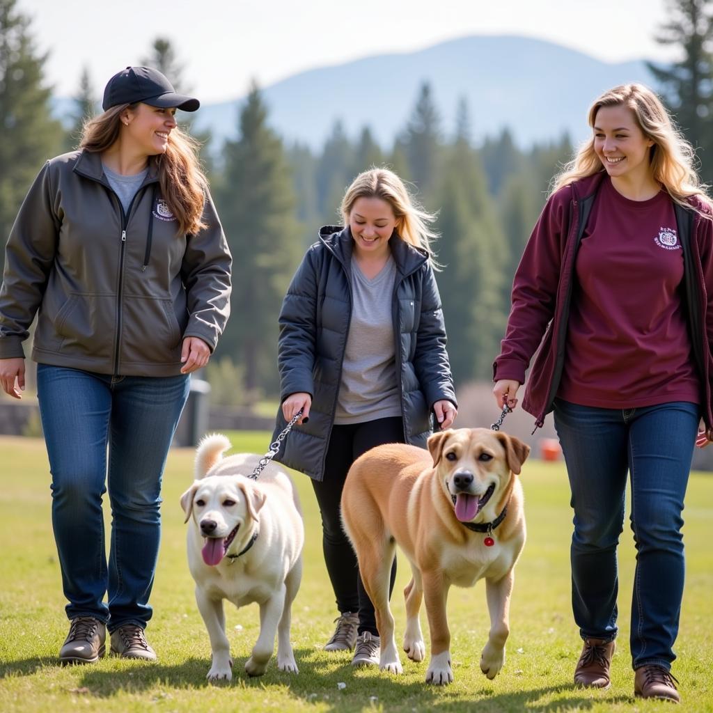 Volunteers at Humane Society Western Montana