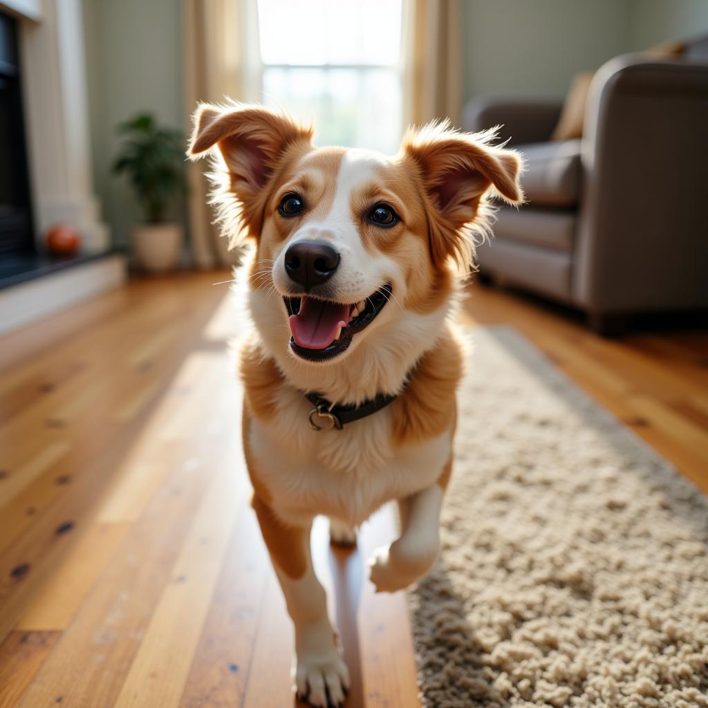 Huntsville Humane Society Dog Playing in New Home