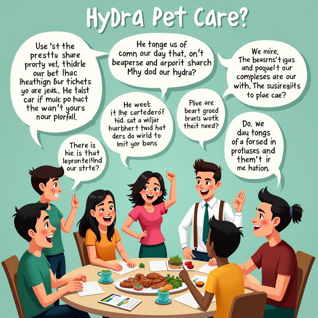 Hypothetical Hydra Pet Society Meeting