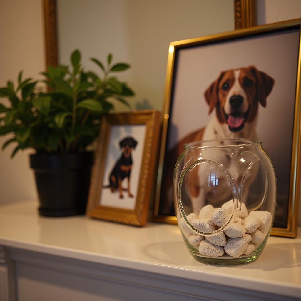 Individual Pet Cremation Urn with Ashes