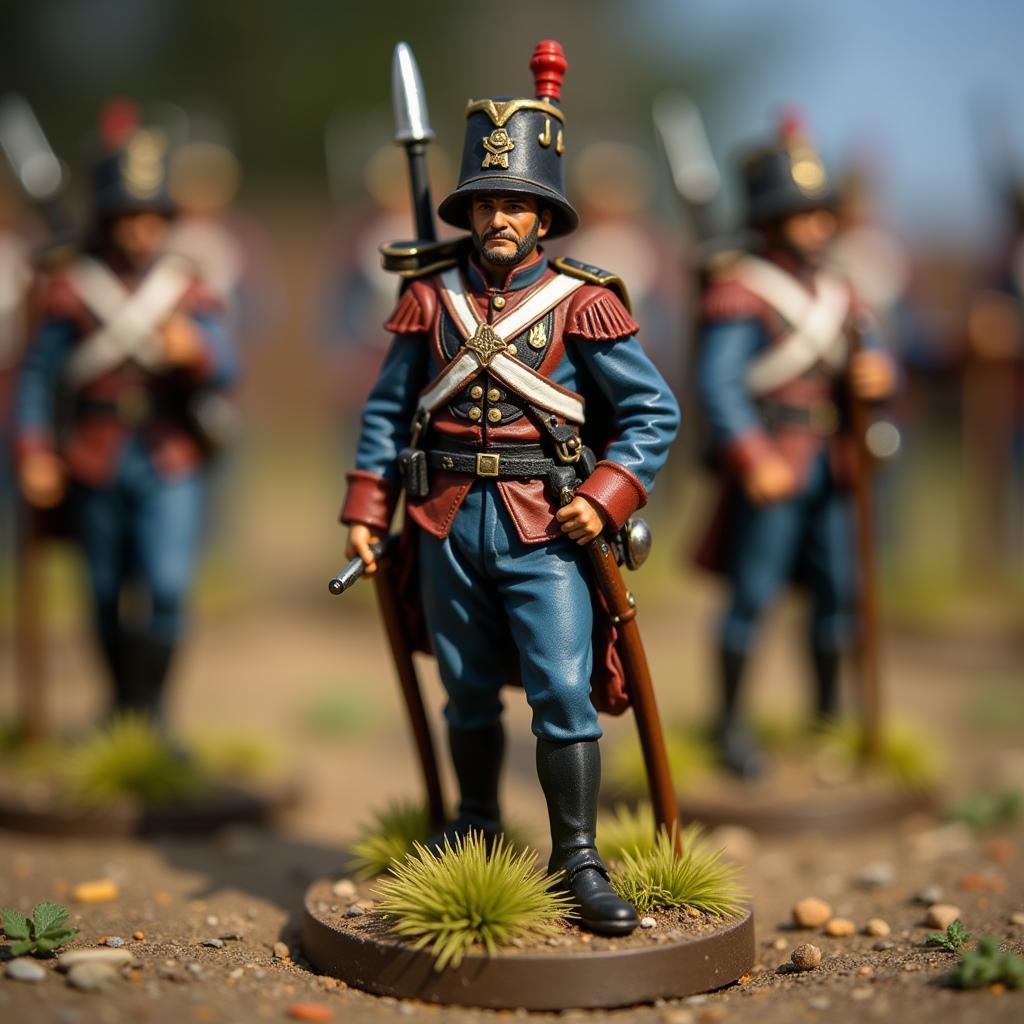 Intricately Painted Military Miniature