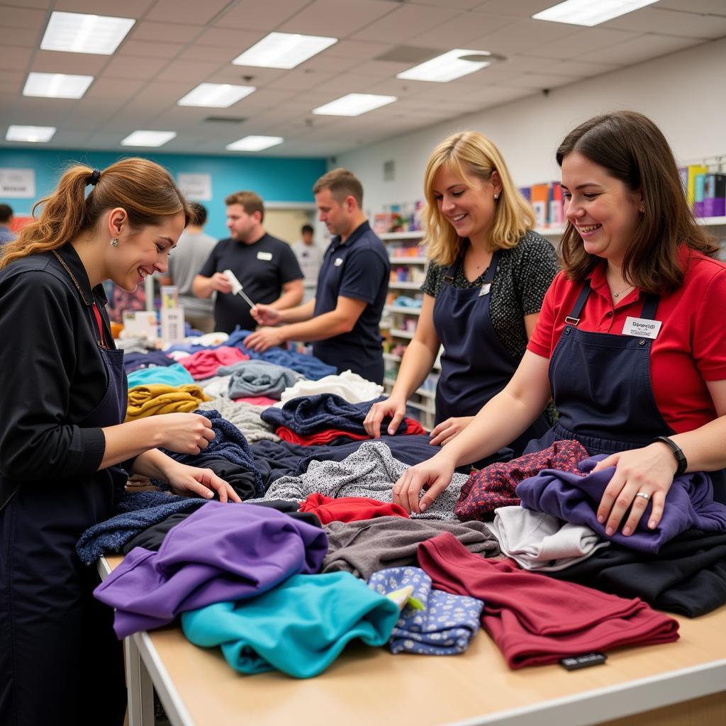 Volunteers at the Irish Cancer Society Charity Shop