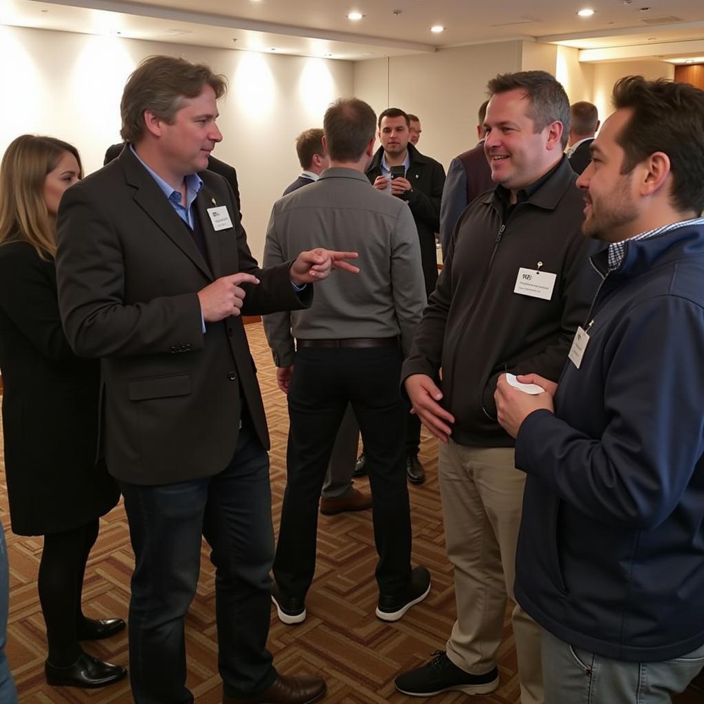 JQAS Members Networking After an Event